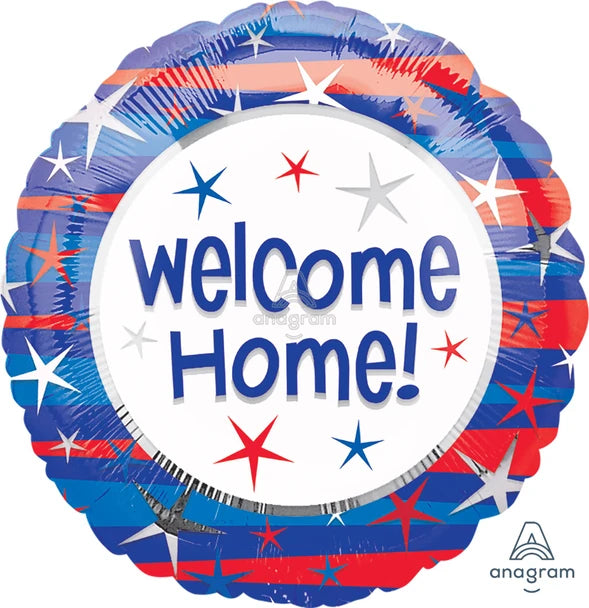 18" Welcome Home Patriotic Balloon