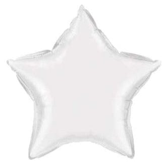 18" White Star Balloon