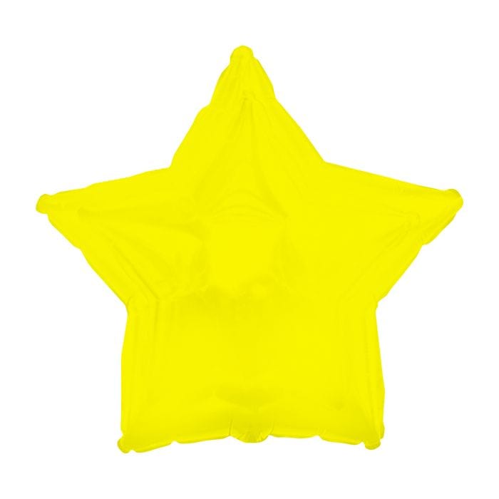 18" Yellow Star Balloon