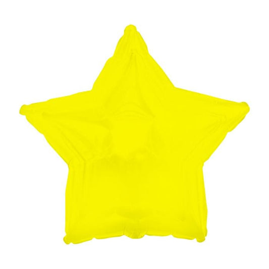 18" Yellow Star Balloon