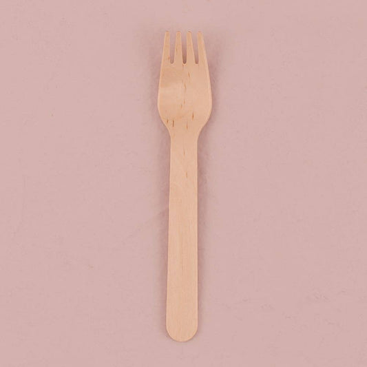 12 Eco Wood Forks