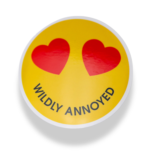 Wildly Annoyed - Heart Eyes - Vinyl Sticker