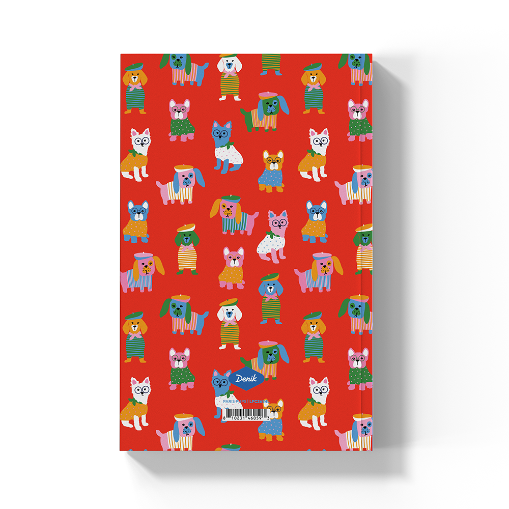 Paris Pups Classic Layflat Notebook Journal LFC2654L