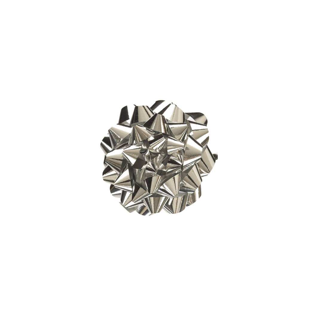 3.5" Metallic Silver Bow