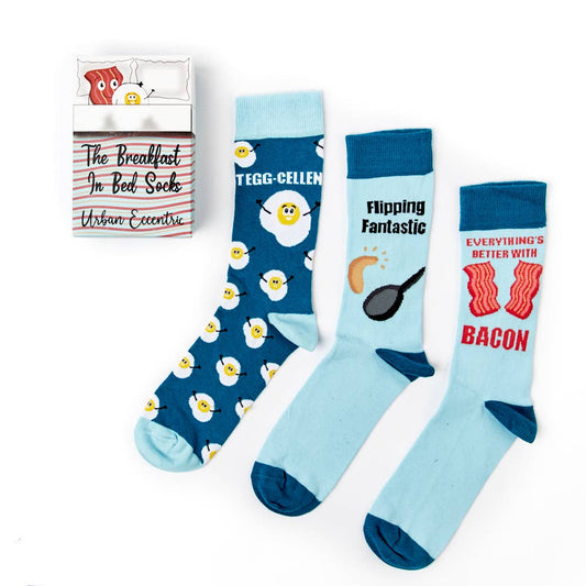 Unisex Breakfast In Bed Gift Box Socks: 6 - 11