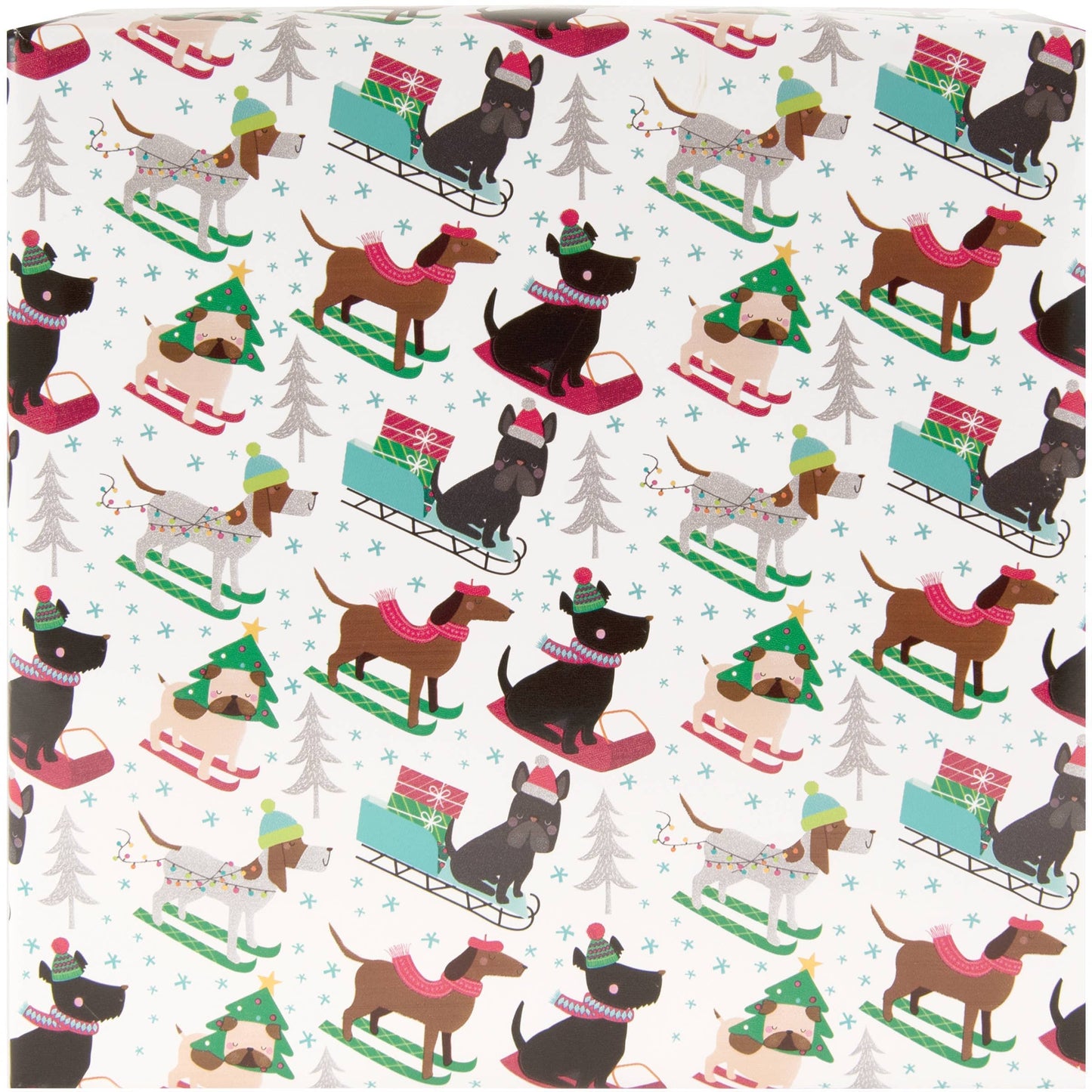 Doggin' Down Hill Wrapping Paper