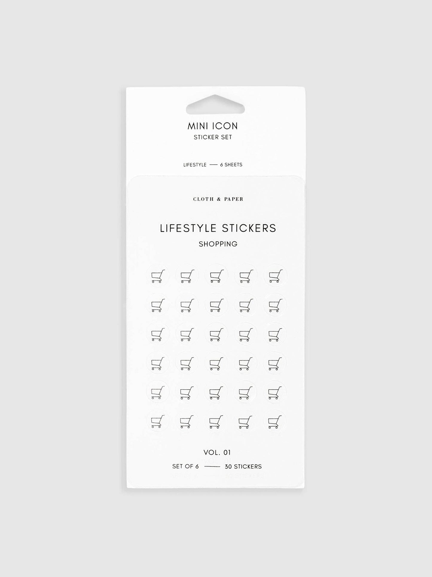 Mini Icon Stickers | Lifestyle: Transparent