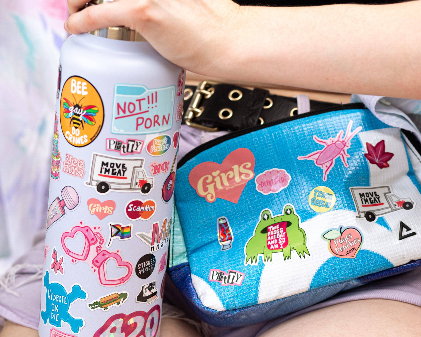 Hydrate or Die Waterproof Vinyl Sticker for Water Bottles