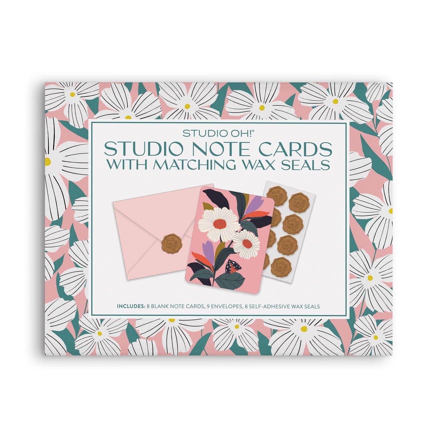 Blossoming Reflections Note Cards with Matching Wax Seals