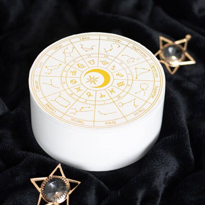 Astrology Wheel Zodiac Jewellery Storage Box