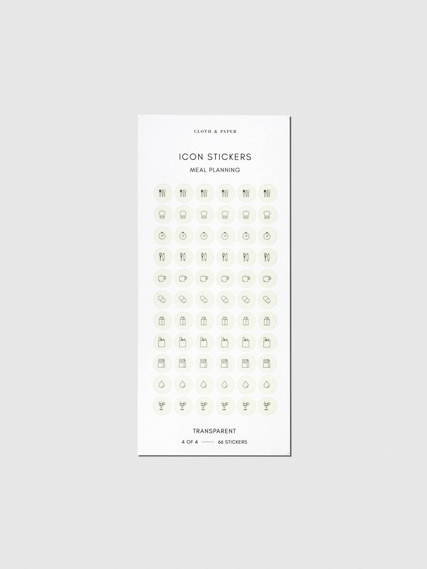 Healthy Planning Sticker Set: Healthy Planning Sticker Set