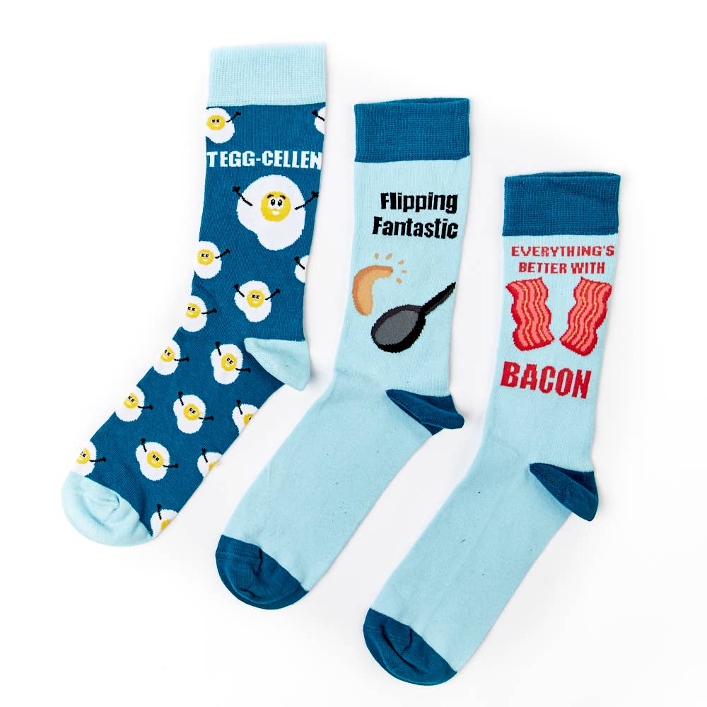 Unisex Breakfast In Bed Gift Box Socks: 6 - 11