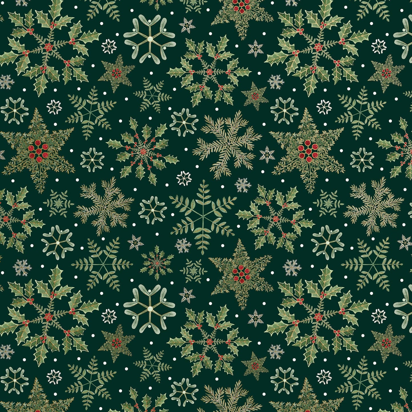 Wrap - Rolls Forest Snowflakes