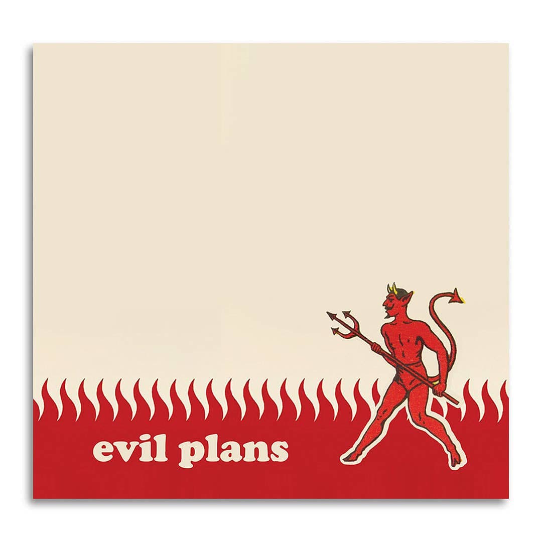 Evil Plans - Sticky Note Pad
