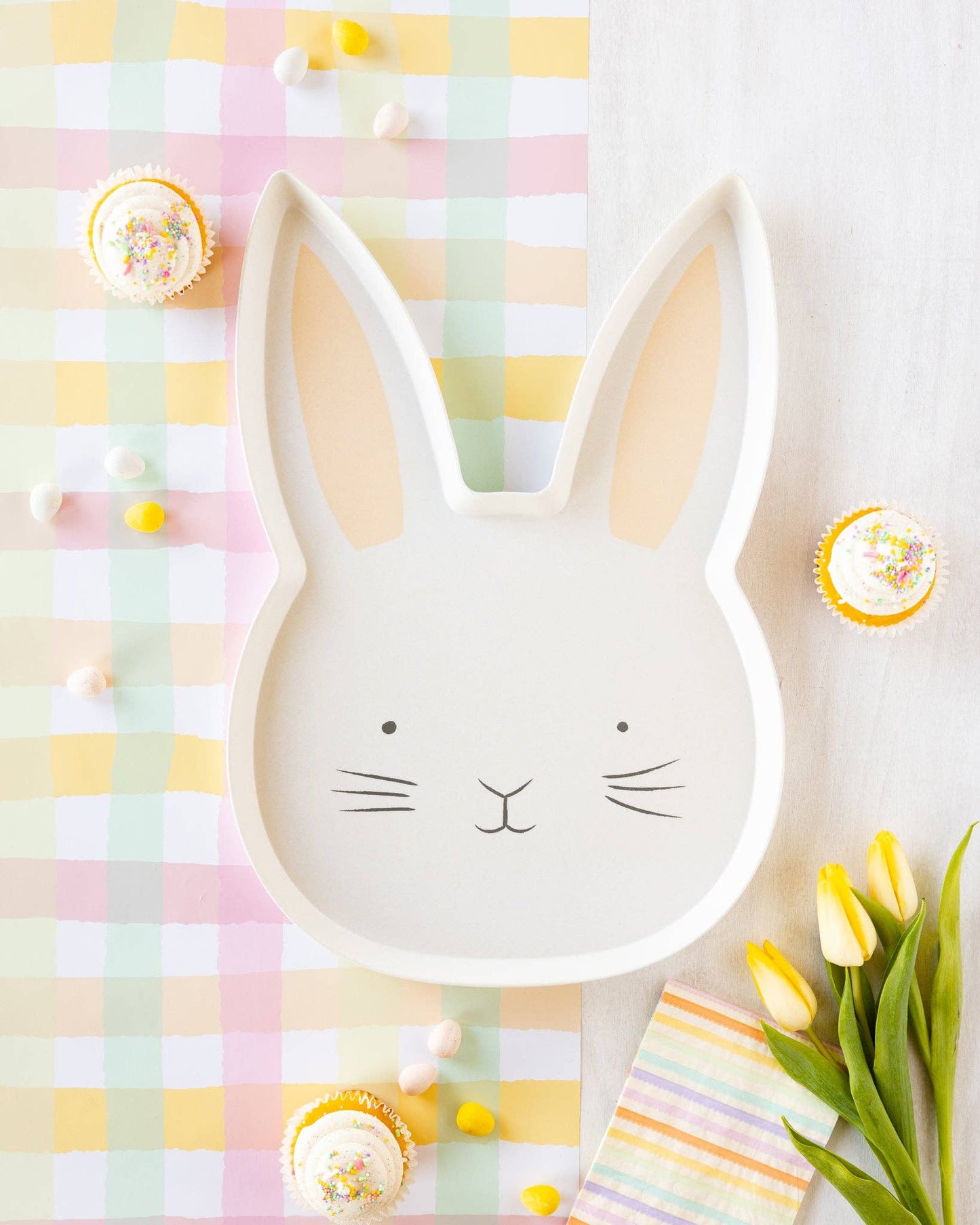 Spring Checks Paper Table Runner