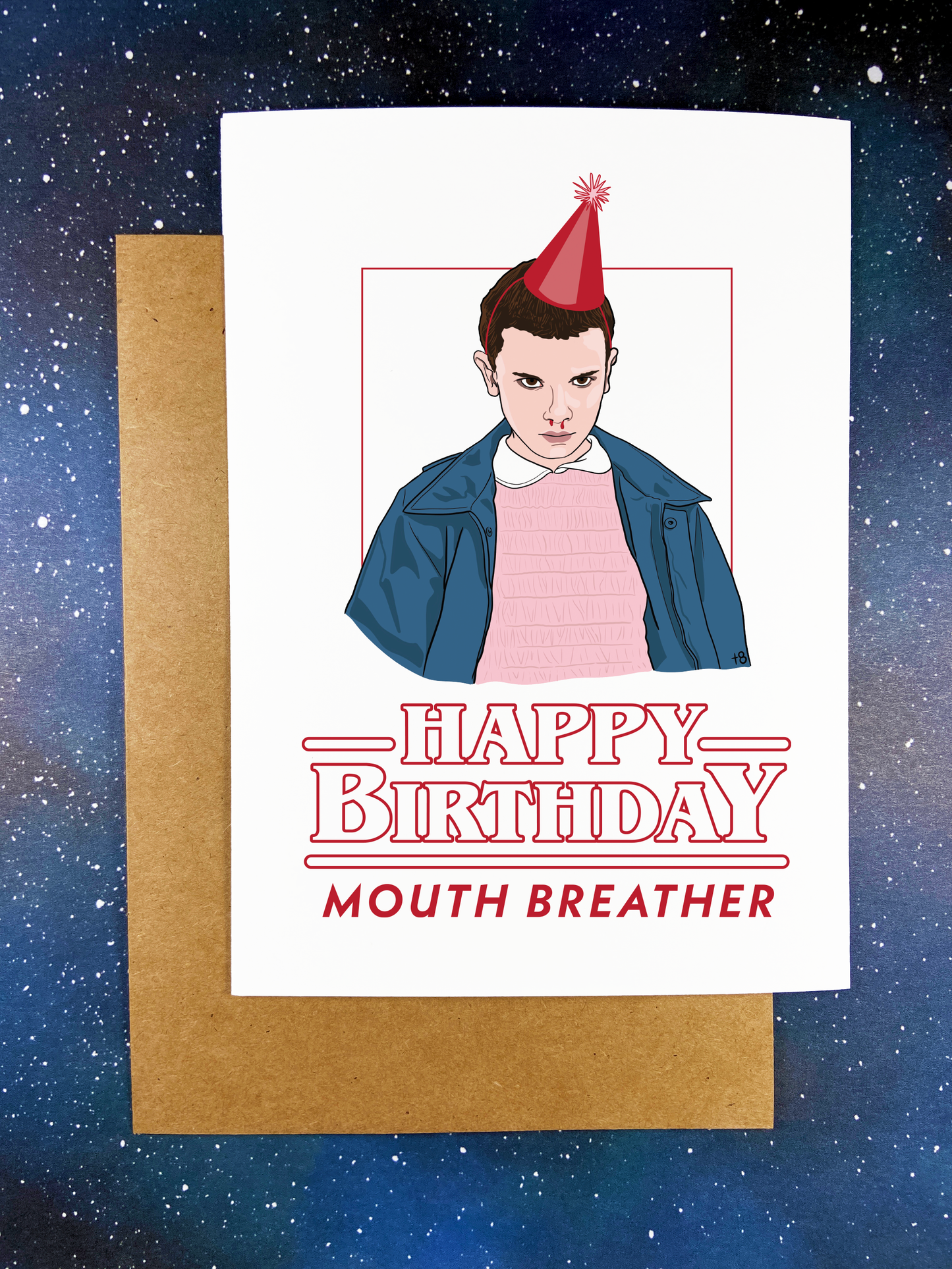 Eleven Birthday Greeting Card - Stranger Things