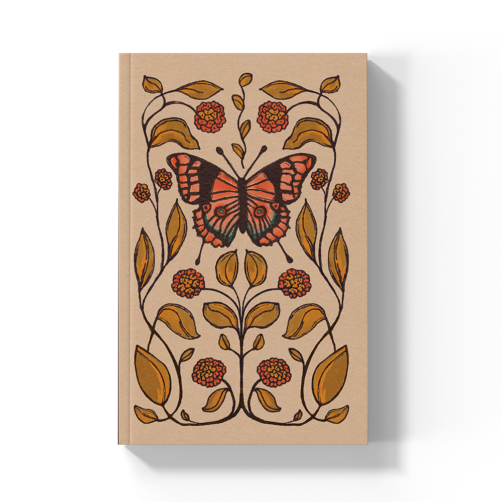 Butterfly Soft Touch Classic Layflat Notebook LFC2684L