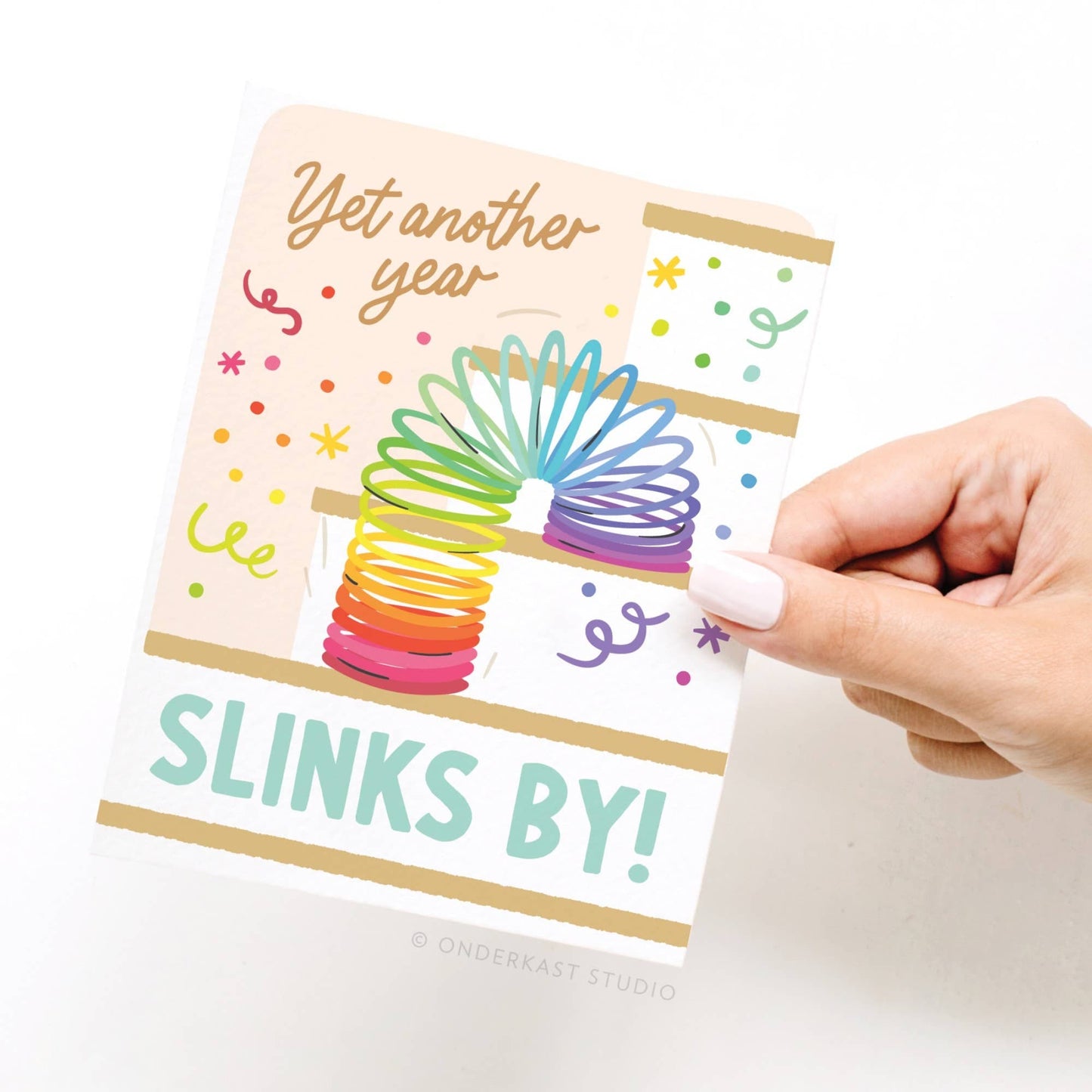 Yet Another Year Slinks By Greeting Card