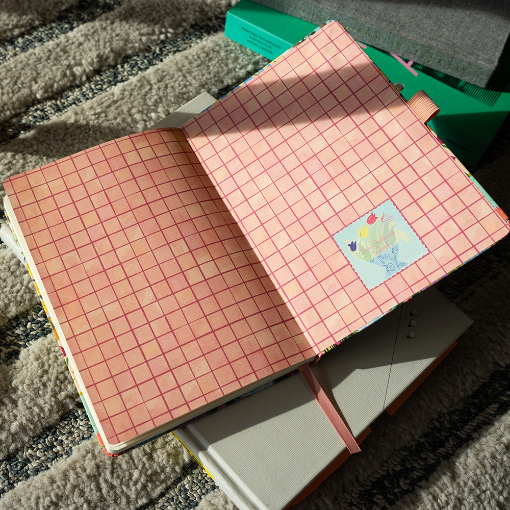 Wild Garden Soft Touch Hardbound Layflat Notebook HBLFE2549L
