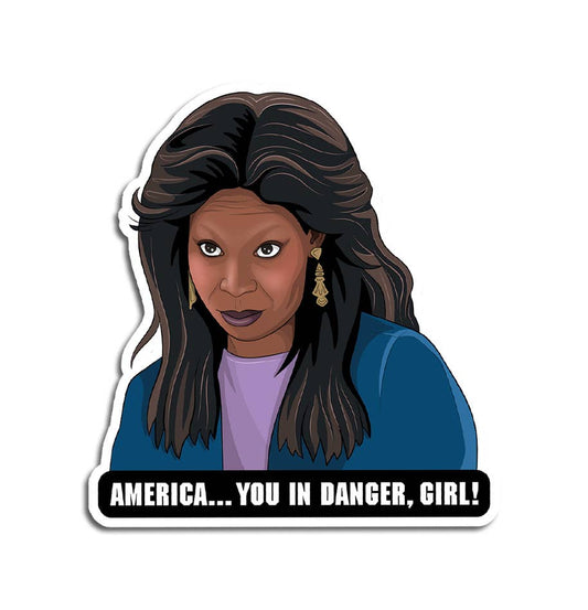 America, You in Danger Girl Sticker