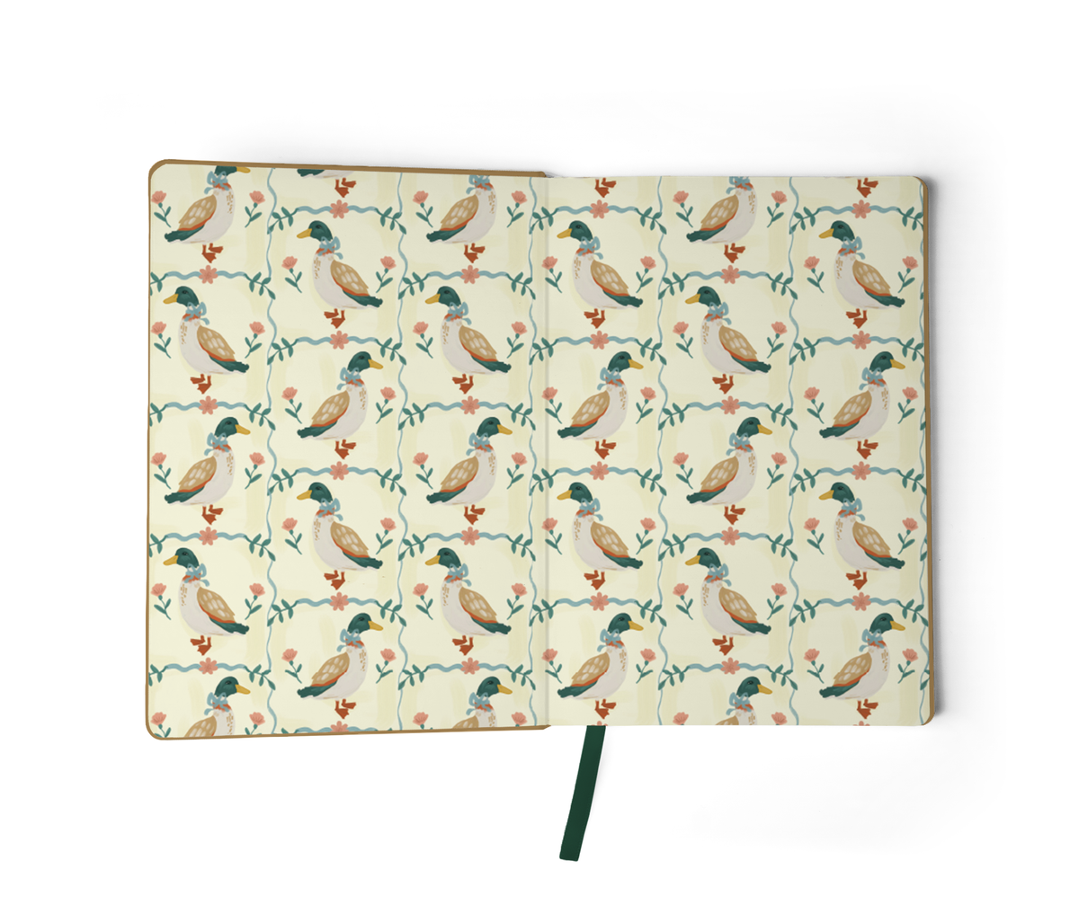 Ducky Hardbound Embroidered Notebook HBE2607L
