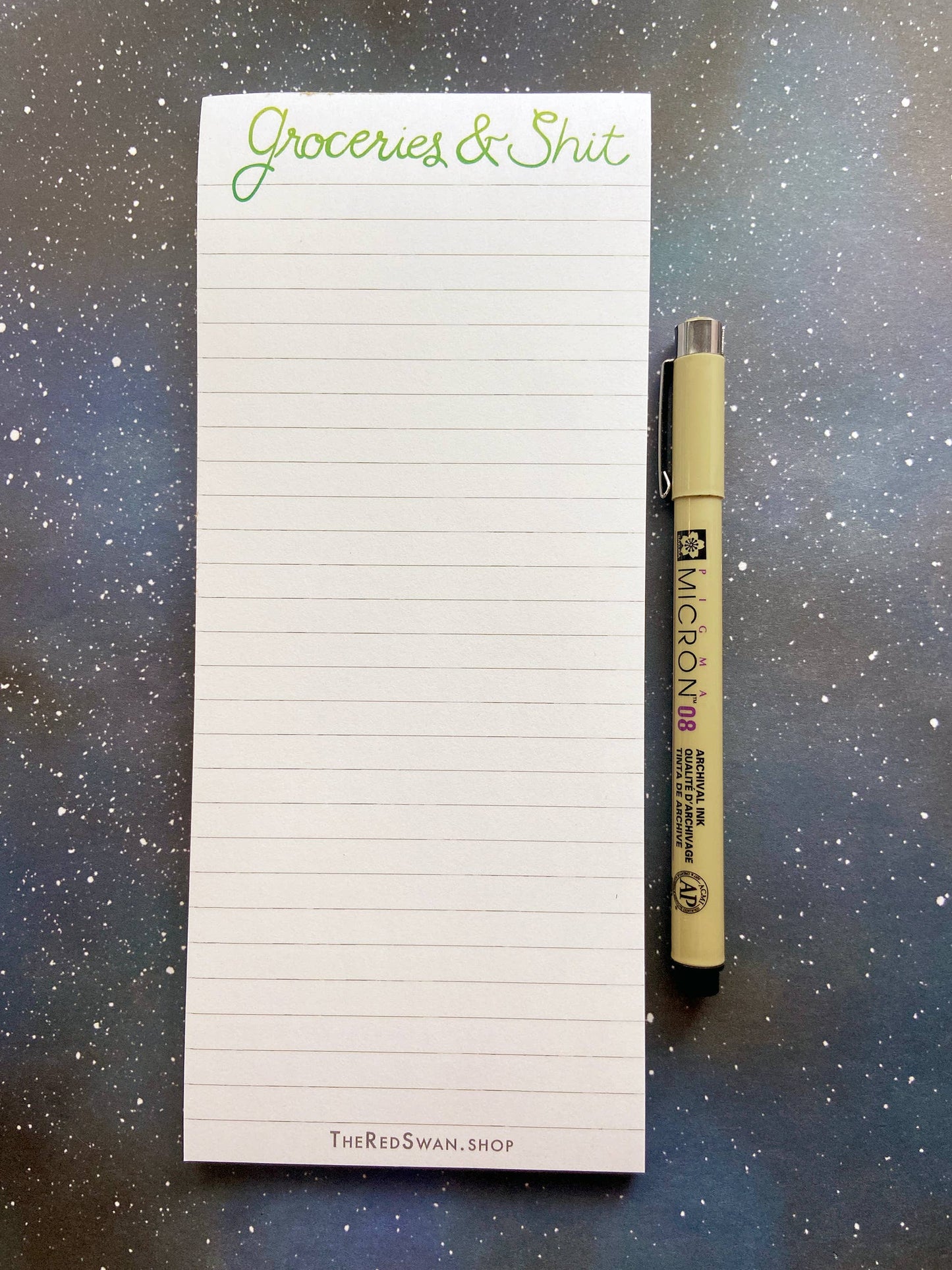 Stationery - Magnetic Notepad - Groceries & Shit