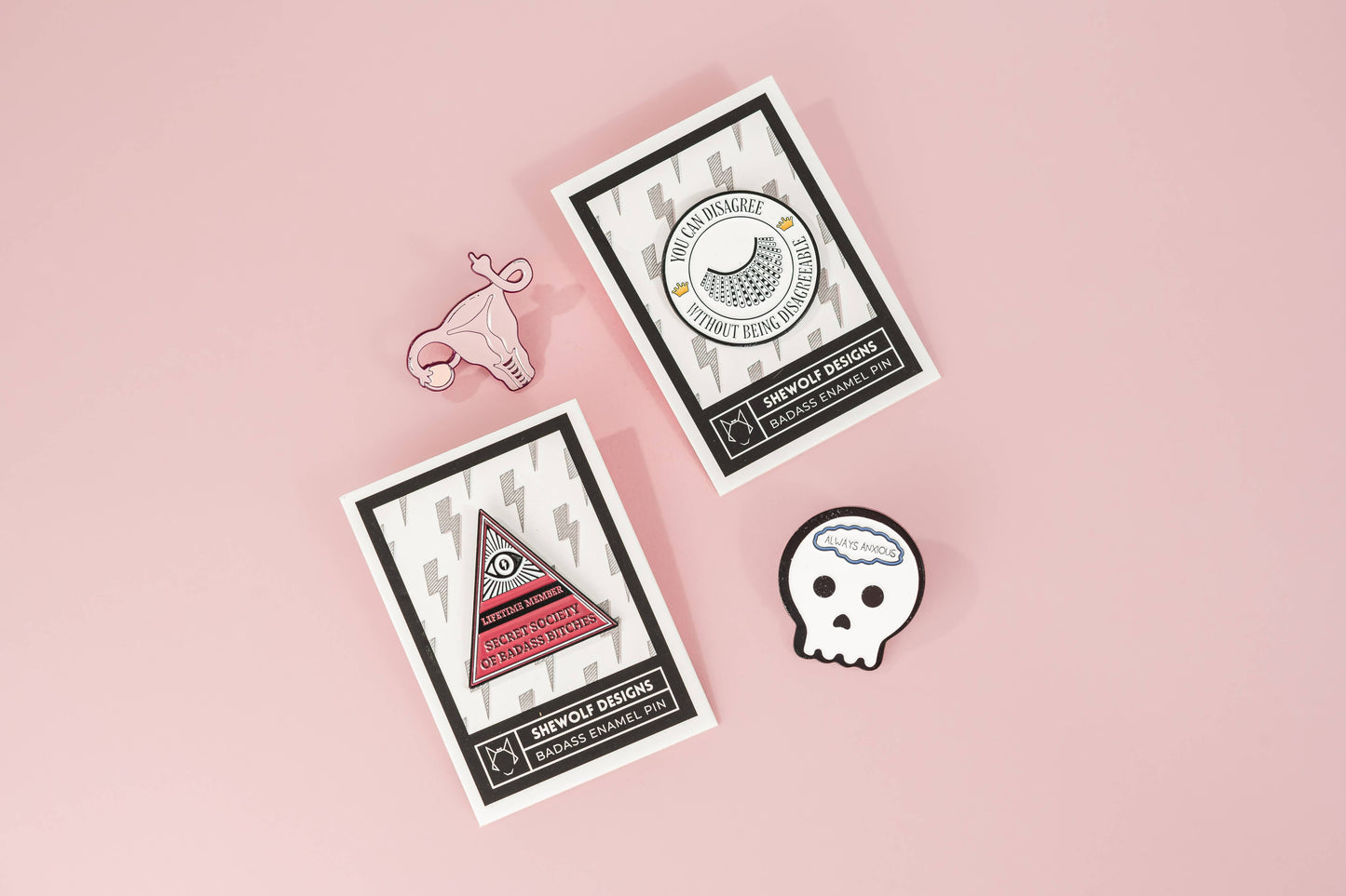 Secret Society of Badass Bitches Enamel Pin