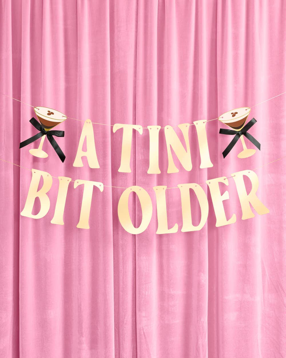 Espresso Tini Bit Older Banner - gold foil banner