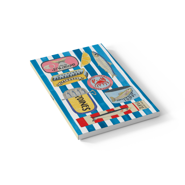 Tinned Fish Soft Touch Classic Layflat Notebook LFC2207L