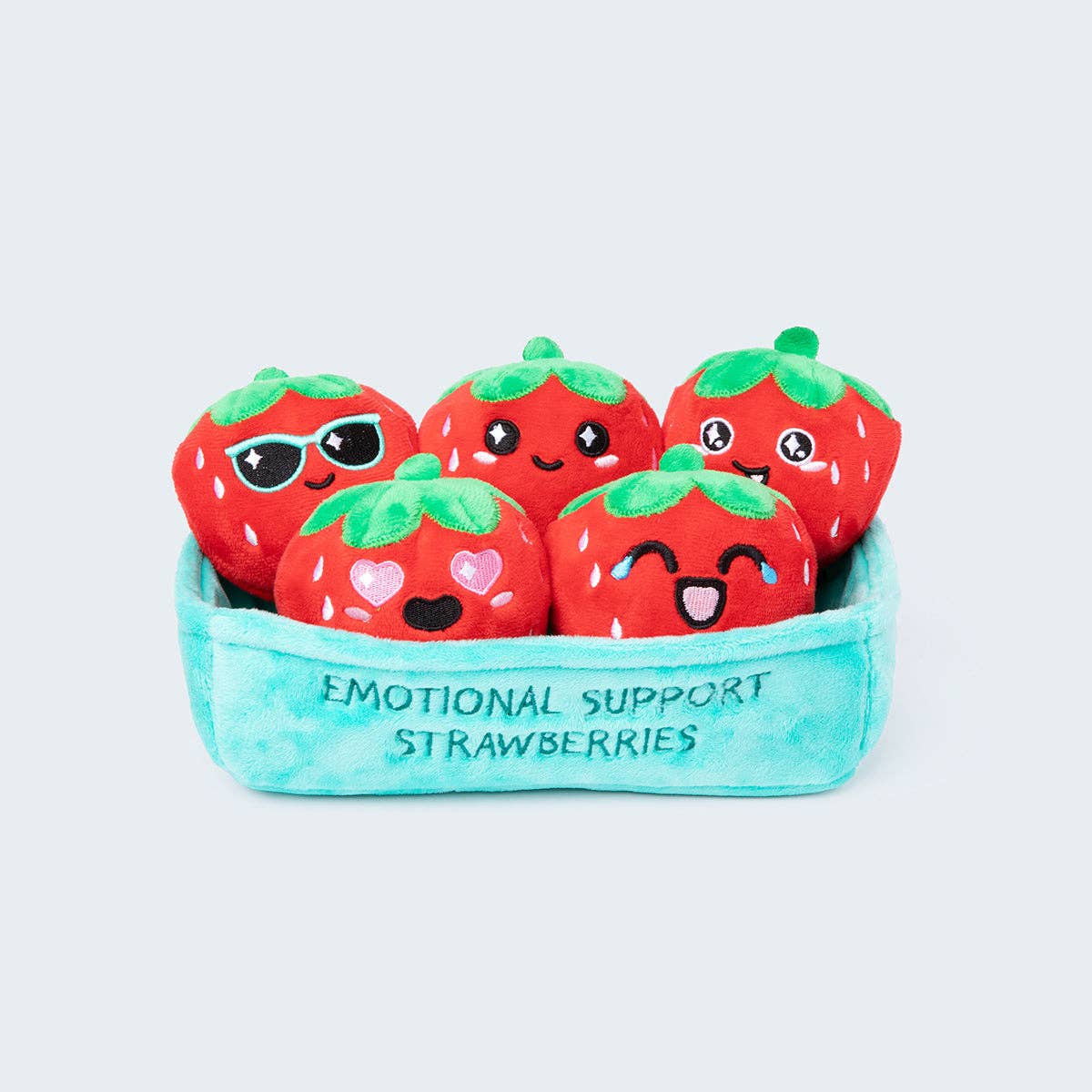 Emotional Support Strawberries - Cuddly Plush Comfort Food