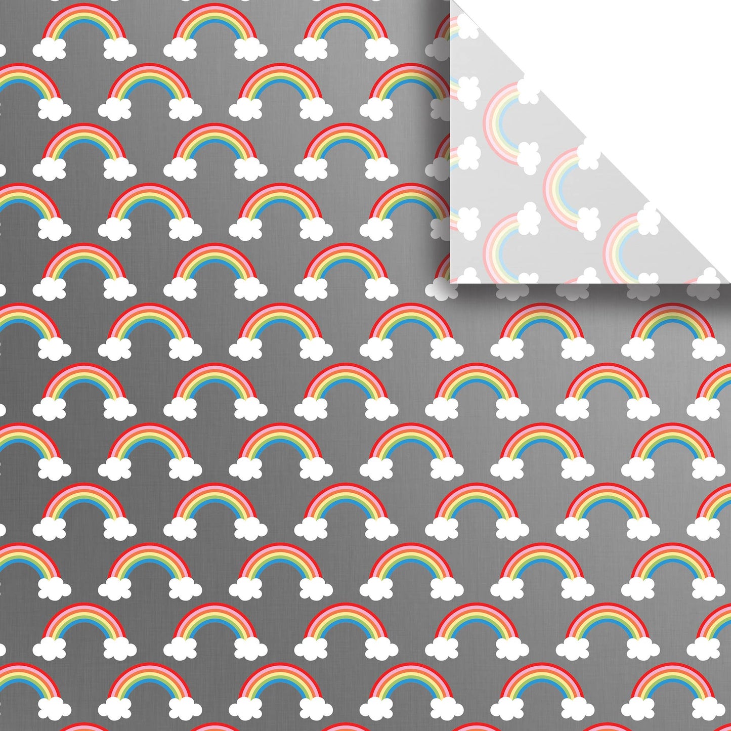 Over the Rainbow Silver - Designer Tissue - Printed