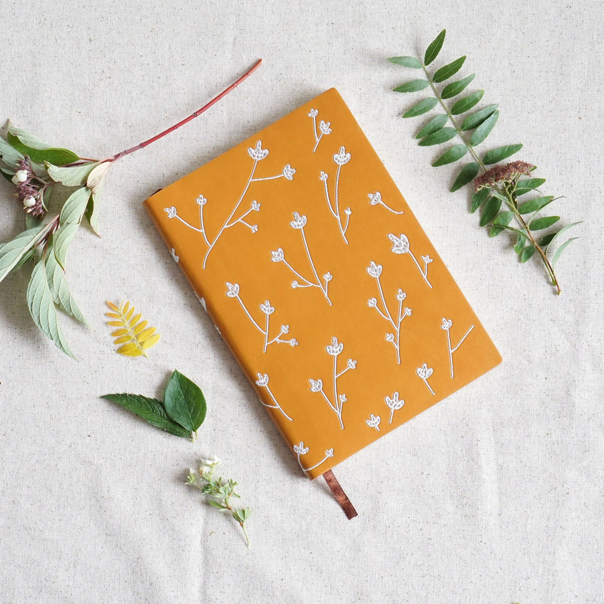 Samantha Embroidered Layflat Journal Notebook AHBC508L