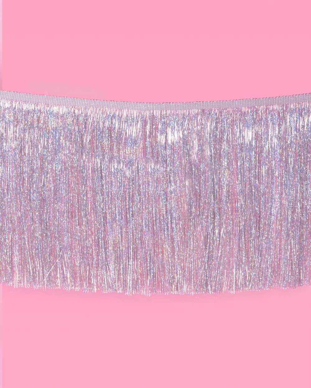 Party Iridescent Fringe Foil Banner, Birthday Decorations