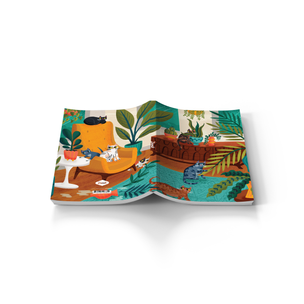 Cats Up To No Good Layflat Notebook Journal LFC2290L