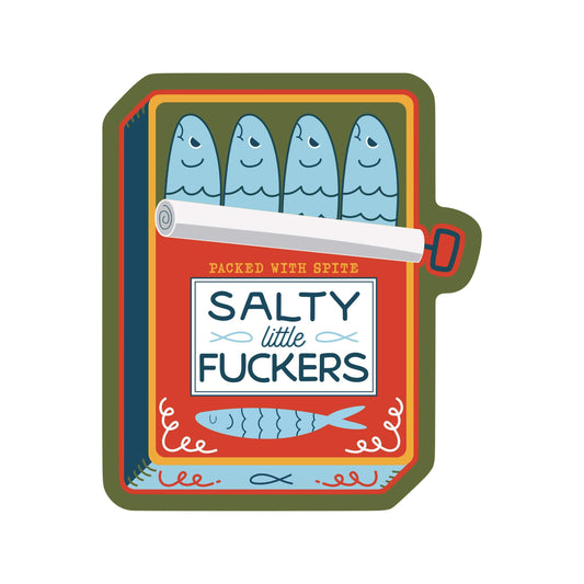 Salty Little Fuckers Sardines Sticker