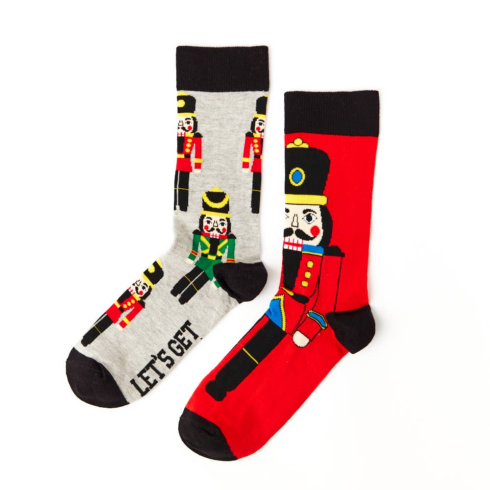 Unisex Nutcracker Socks Gift Set: 6 - 11