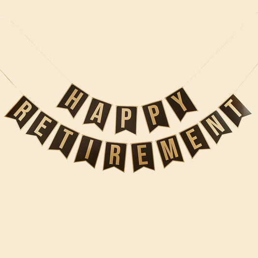 Happy Retirement Banner x2 2m