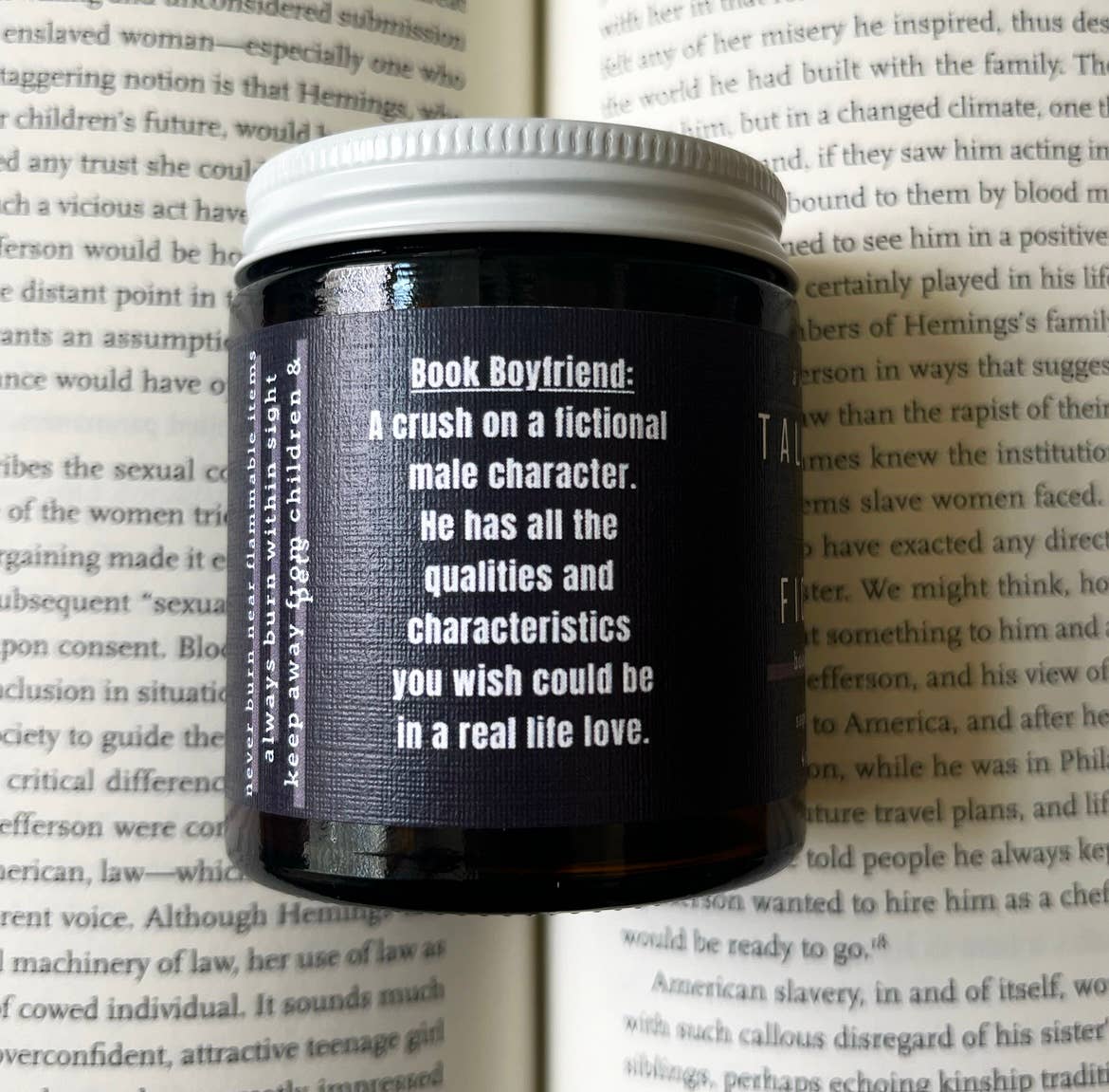 Tall, Dark & Fictional | Bookish Candle | Soy Wax,: 4 oz