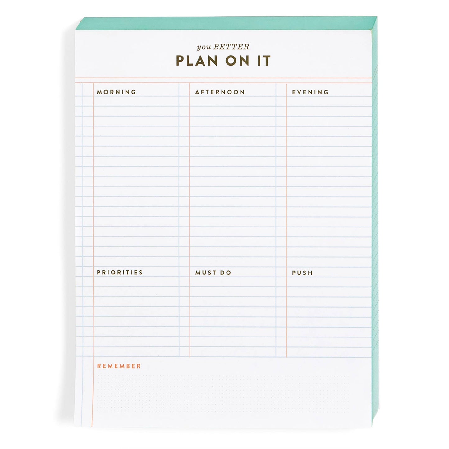 Plan On It 6x8 Notepad