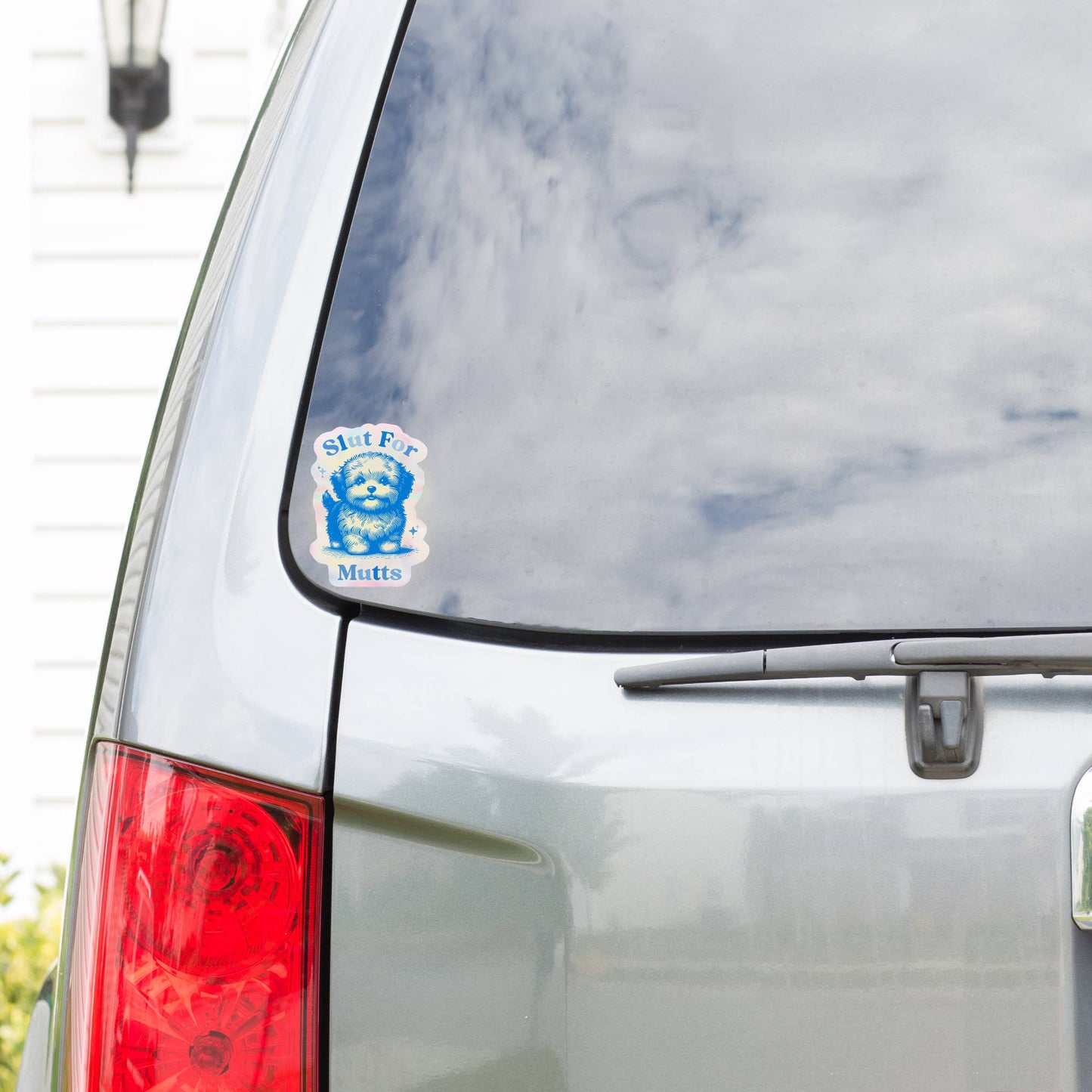 Slut For Mutts Dog Sticker