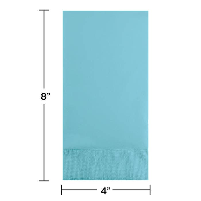 Pastel Blue 3 Ply Guest Towels, 16/Pkg