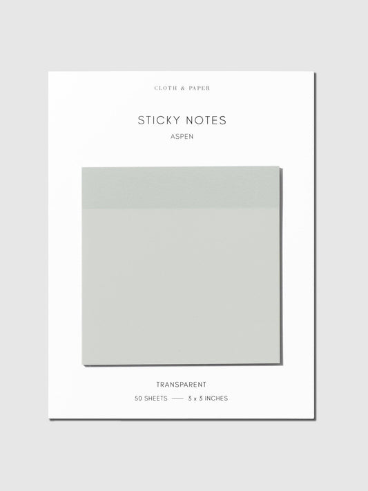 Transparent Sticky Notes: Aspen