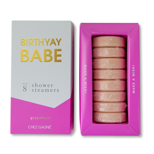 Birthyay Babe - Birthday Shower Steamers - Grapefruit - Set of 8 Tabs