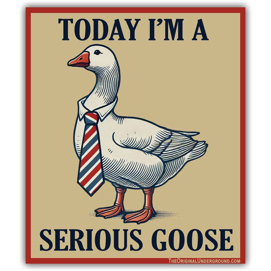 Today I'm a Serious Goose Sticker: Default