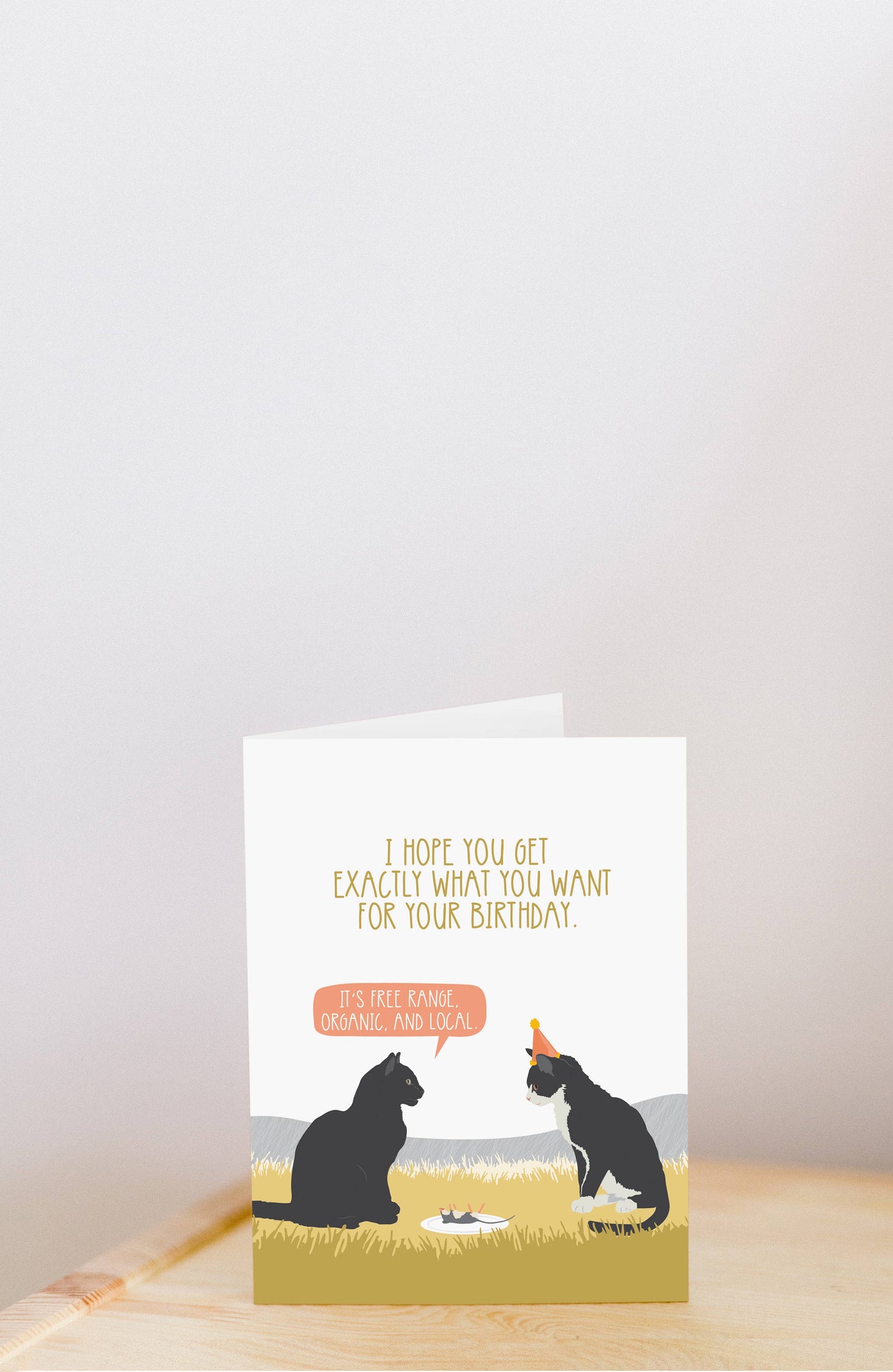 I Hope You Get Exactly What You Want Organic Mouse Birthday Card