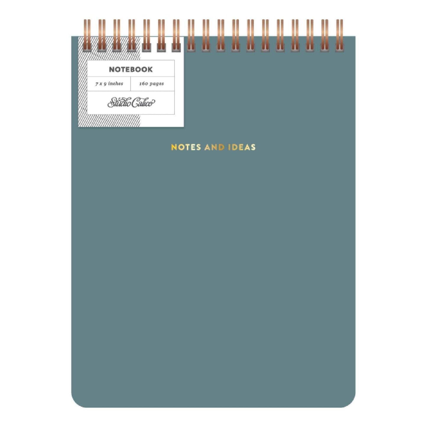 Notes & Ideas Top Spiral 7x9 Notebook