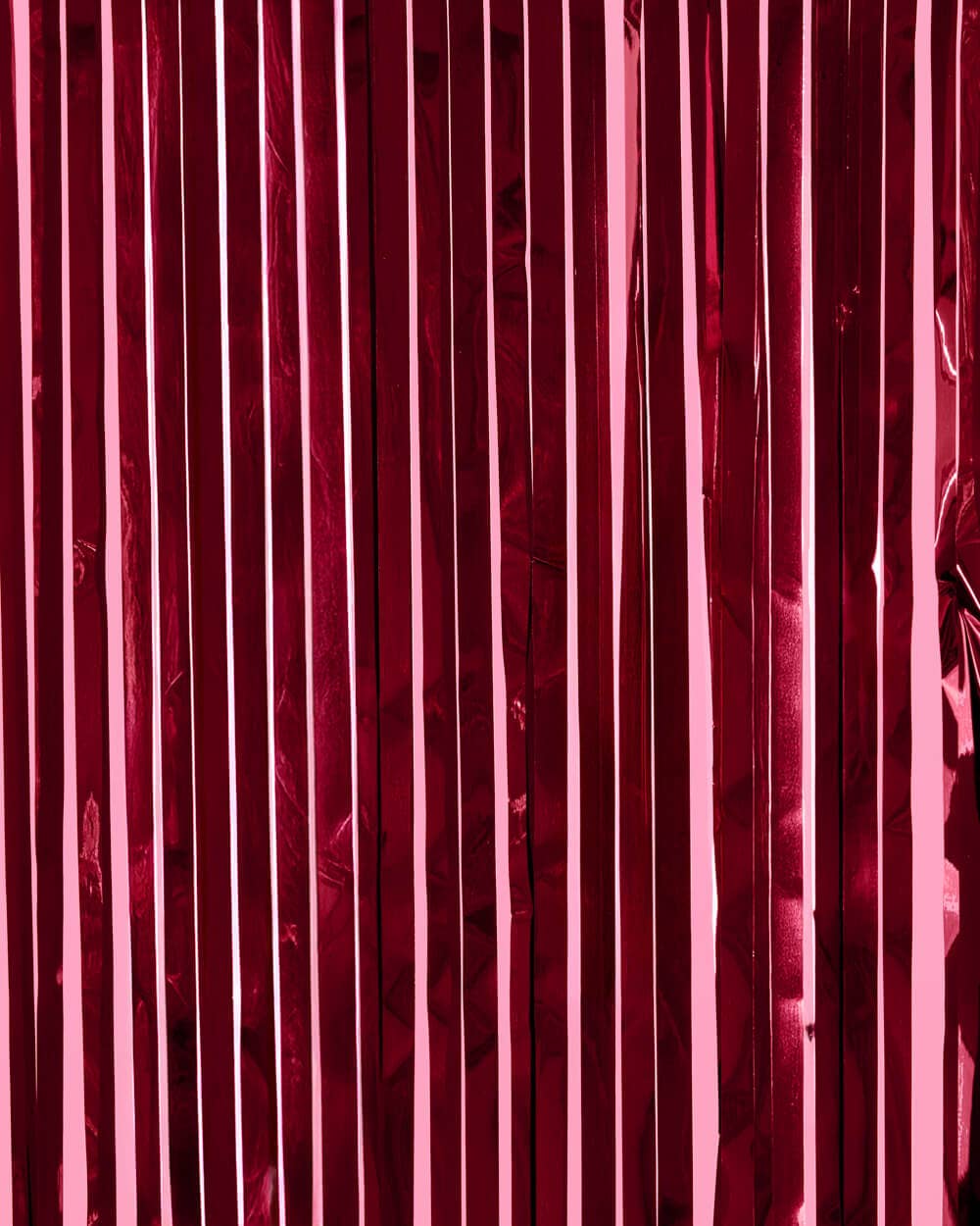 Burgundy Fringe Curtains | 2-Pack Party Backdrop, Tinsel