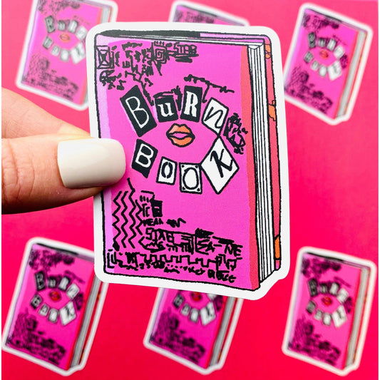 2000s Sticker 2000s Party Favor Burn Book Sticker: UNPACKAGED