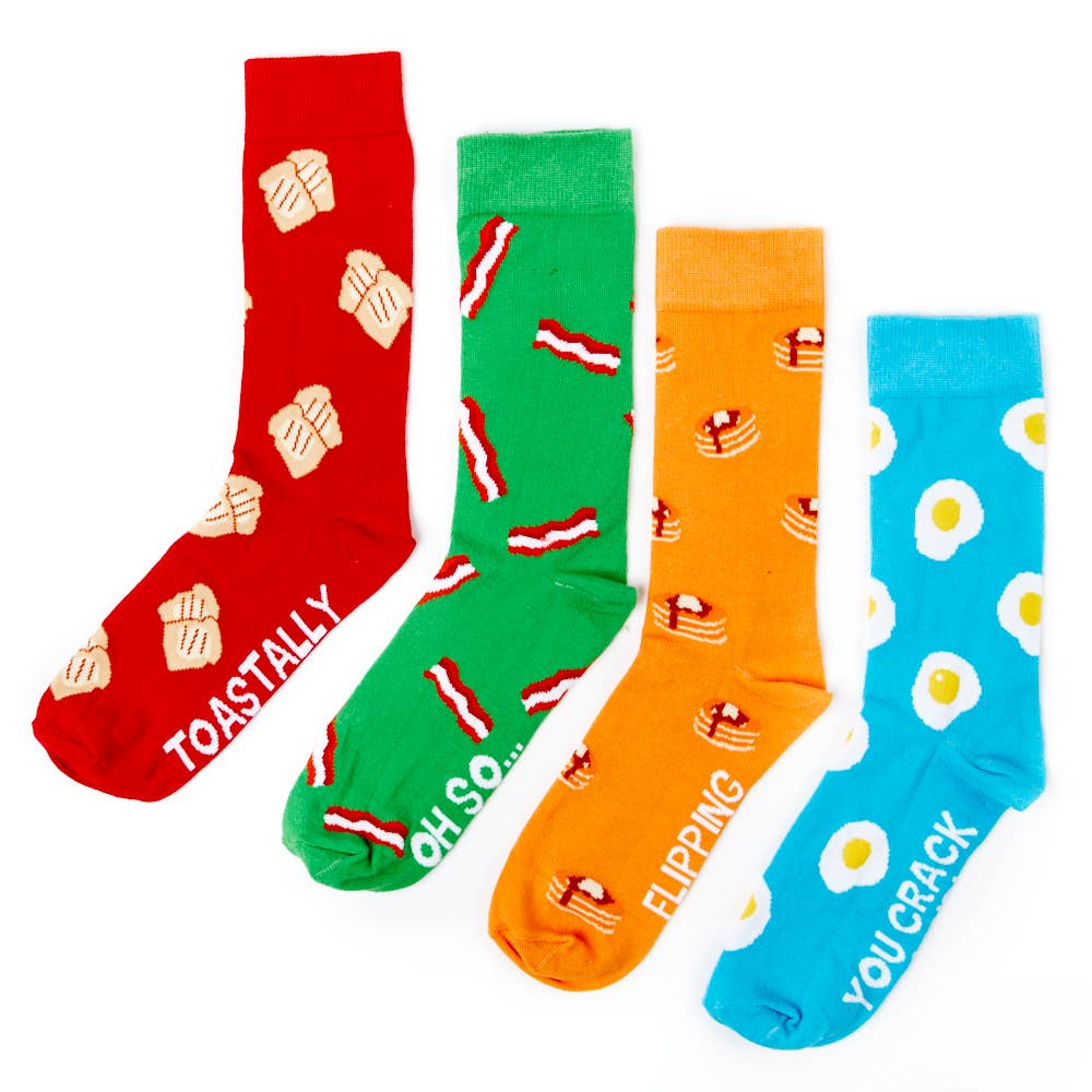 Unisex Breakfast Socks Gift Set