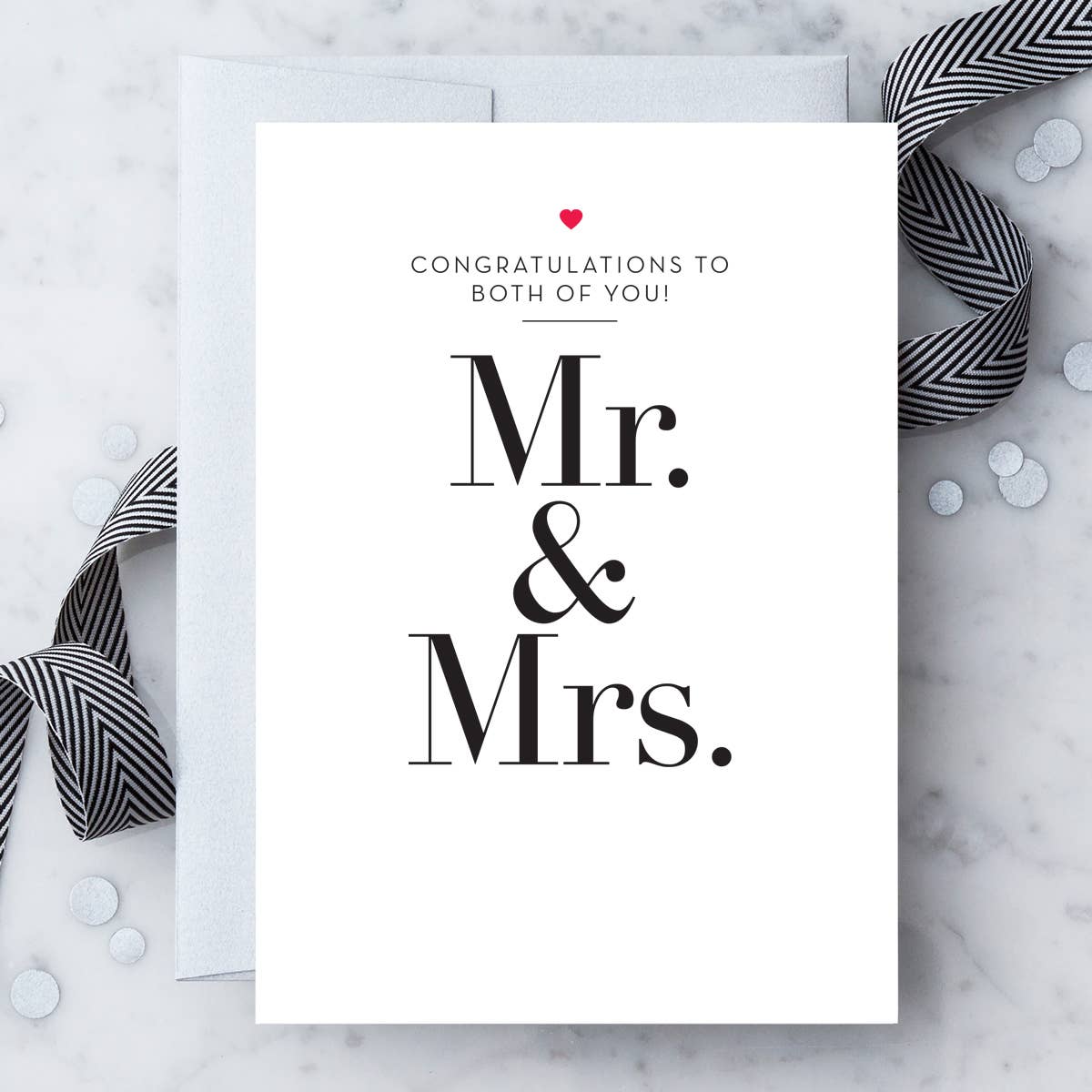 Mr. & Mrs. Wedding Card